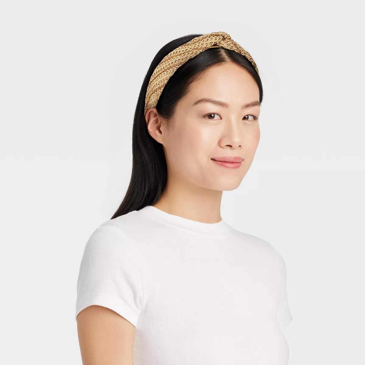 Woven Top Twist Headband - Universal Thread™ Brown | Target
