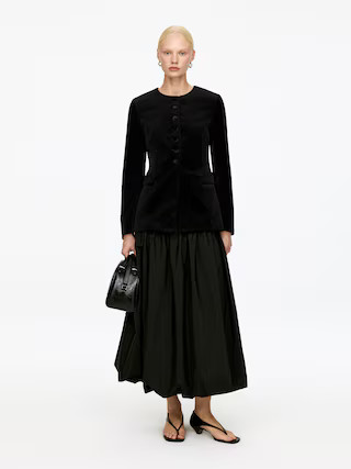 Velvet Blazer – Black – Women – ARKET GB | Arket UK