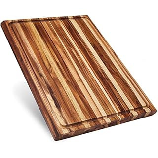 Sonder Los Angeles, XL Thick Teak Wood Cutting Board with Juice Groove, Sorting Compartments 20x1... | Amazon (US)