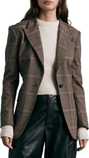 rag & bone Bianca Plaid Wool Blend Blazer | Nordstrom | Nordstrom