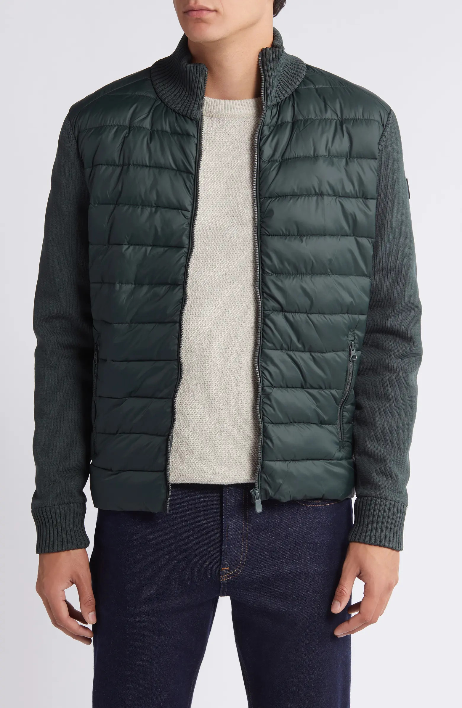 Save The Duck Sedum Mixed Media Hybrid Jacket | Nordstrom | Nordstrom