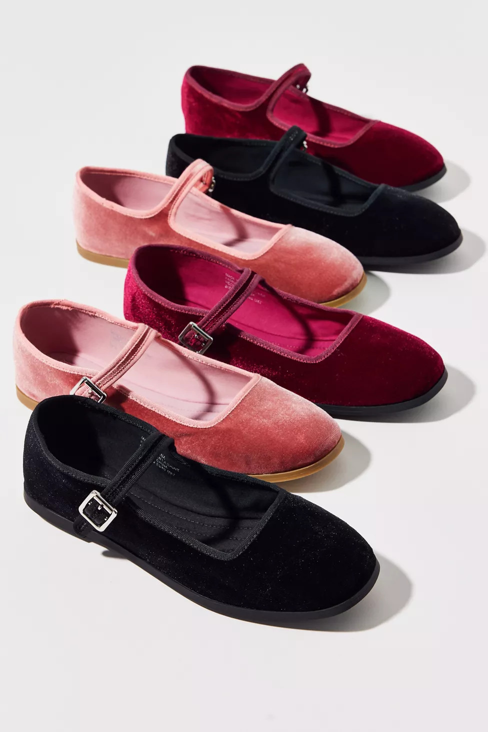 UO Madeline Velvet Mary Jane Ballet Flat | Urban Outfitters (US and RoW)