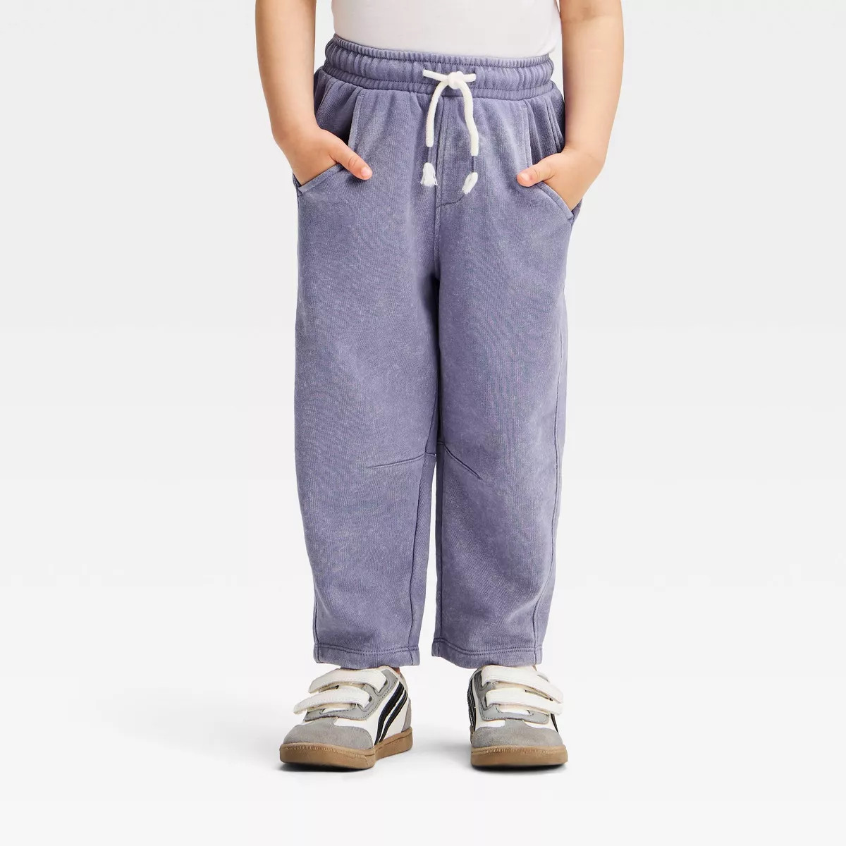 Grayson Threads Mini Toddler Boys' Tapered French Terry Pants - Blue 18M | Target