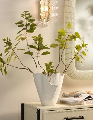 Breccan Vase, White | Lulu and Georgia 