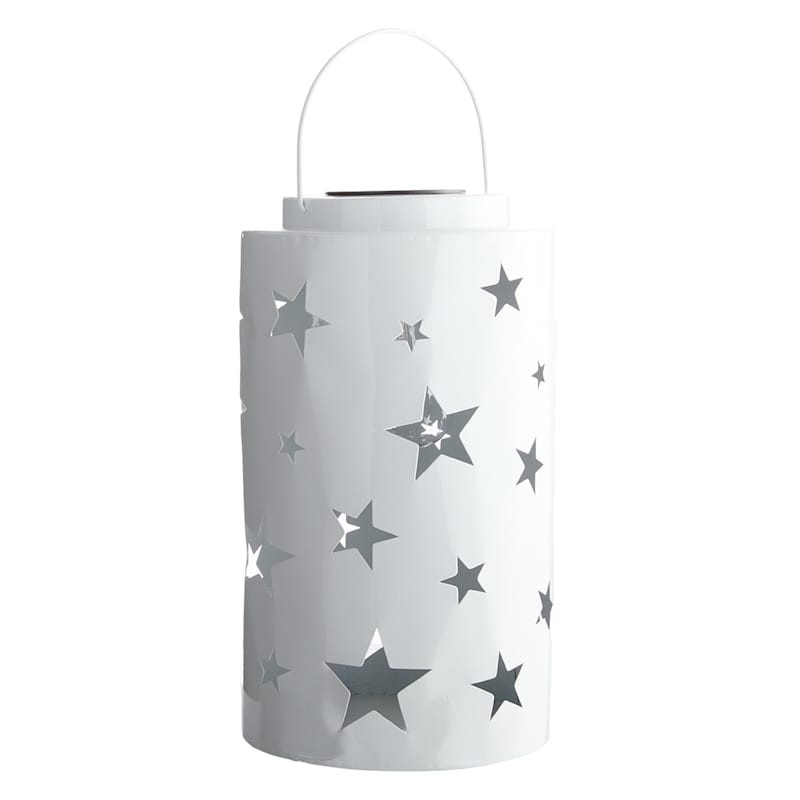 White Solar Star Lantern, 13" | At Home
