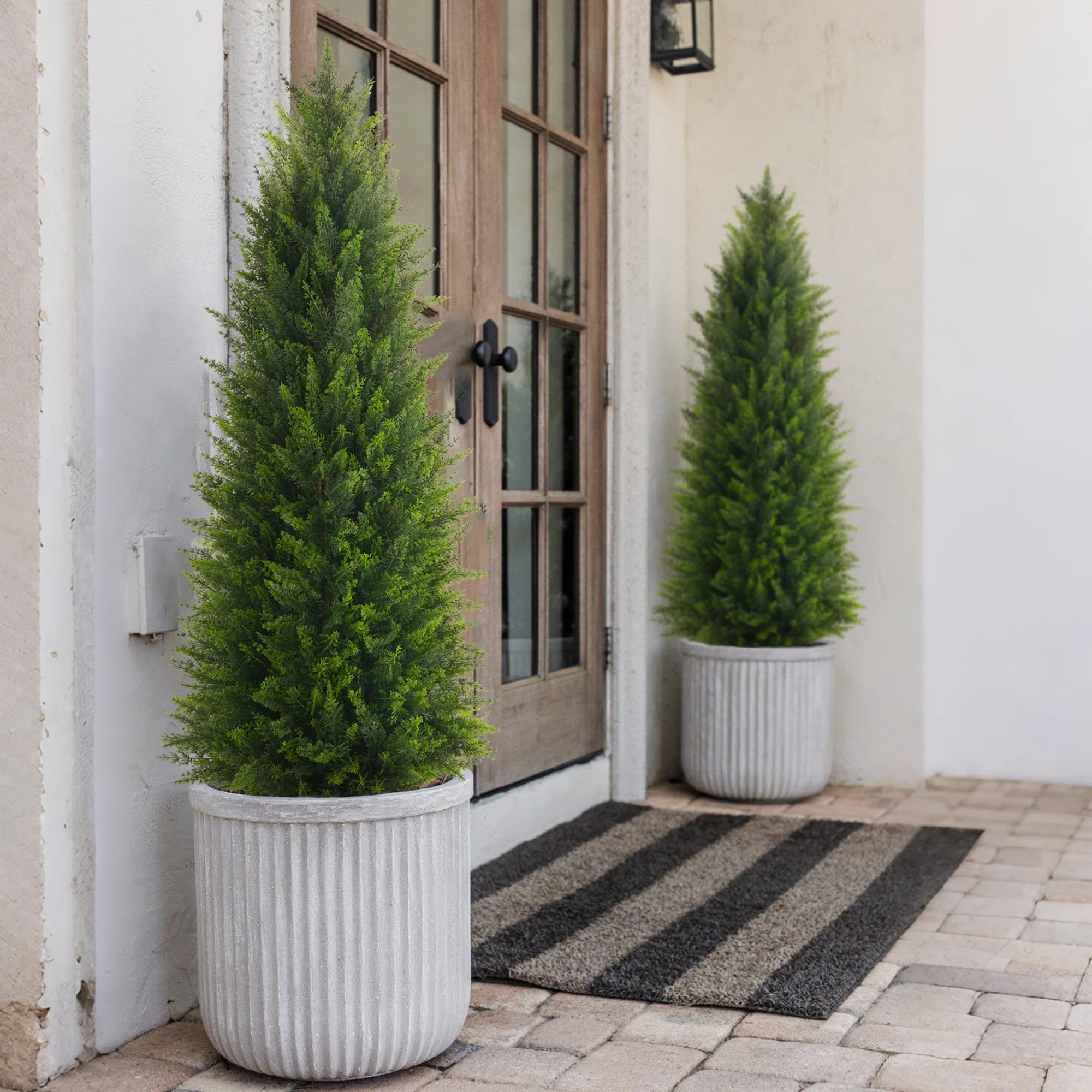 48" /36" Artificial Cedar New Leaf Set (Set of 2) | Wayfair North America