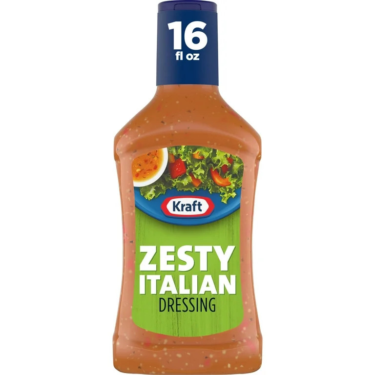 Kraft Zesty Italian Dressing, 16 fl oz Bottle | Walmart (US)