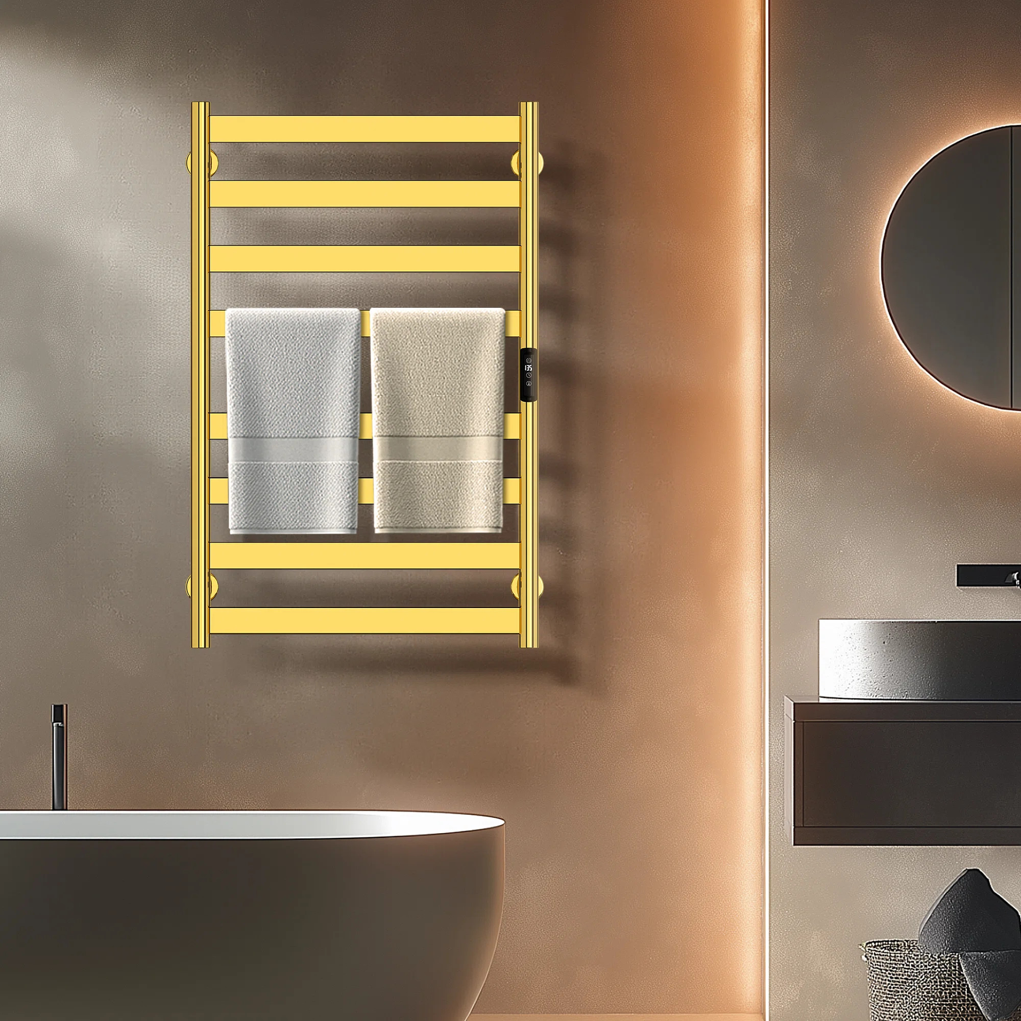 Traditional Towel Rail Towel Warmer AY-1003G | Wayfair North America