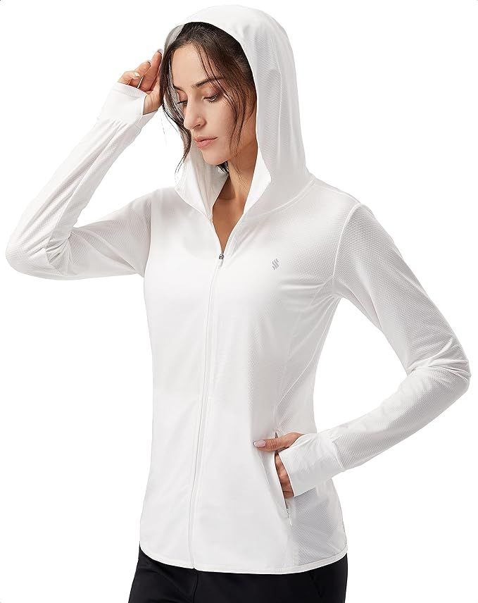 Soothfeel Women's UPF 50+ Sun Protection Hoodie Jacket Lightweight Long Sleeve Sun Shirt for Wome... | Amazon (US)