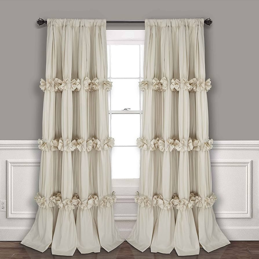 Thermal Insulated Blackout Window Curtains, 54" W x 84" L (Pair), Boho Ruched Window Treatments w... | Amazon (US)