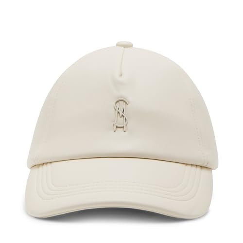STEVE MADDEN Women's Soft Faux Leather BB Cap, Bone | Amazon (US)