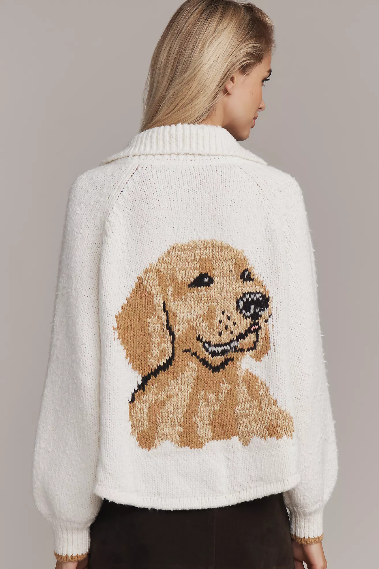 The Jesse Dog Icon Cardigan Sweater by Pilcro | Anthropologie (US)