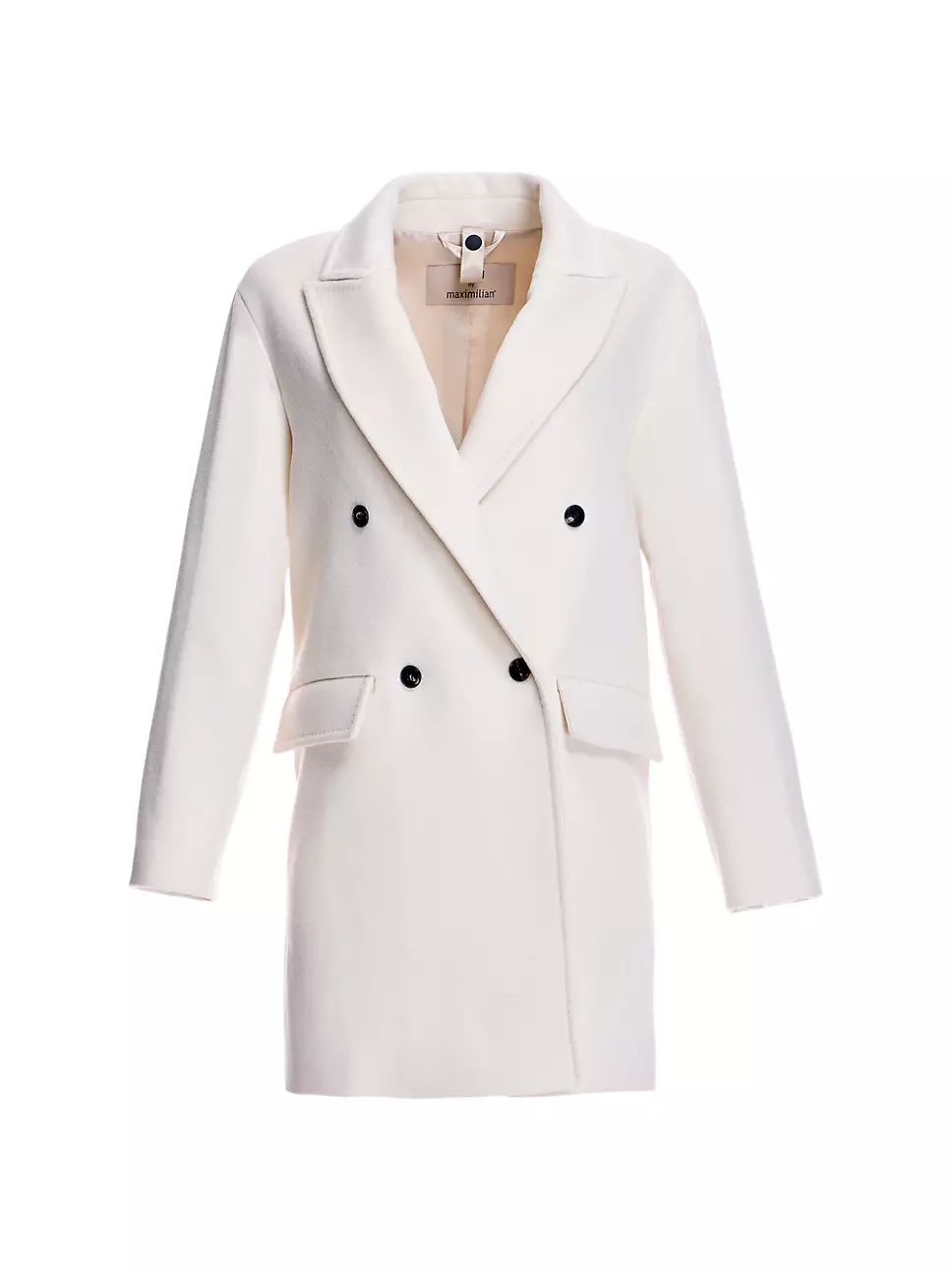 Double-Breasted Wool-Blend Peacoat | Saks Fifth Avenue