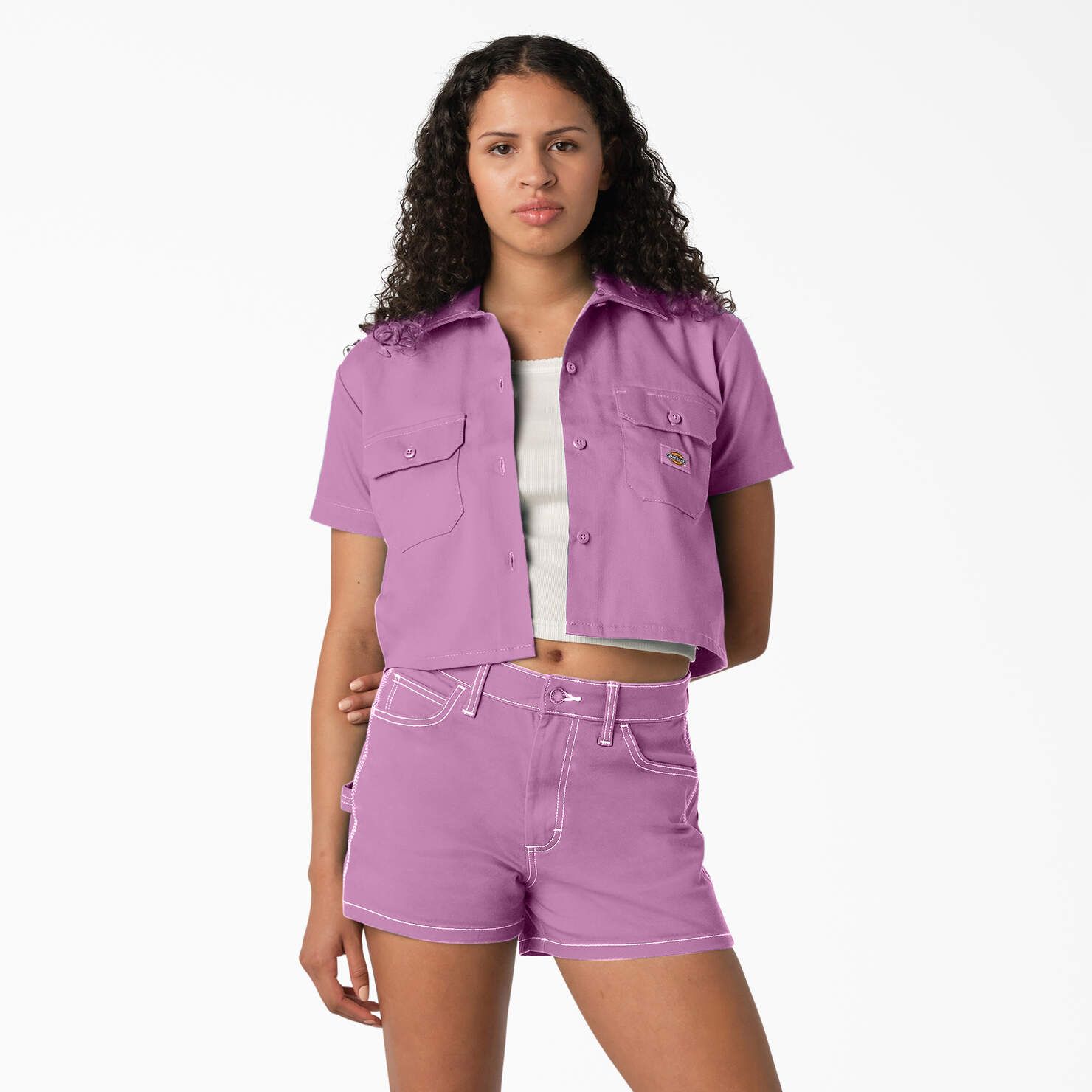 Women's Cropped Work Shirt - Dickies US | Dickies