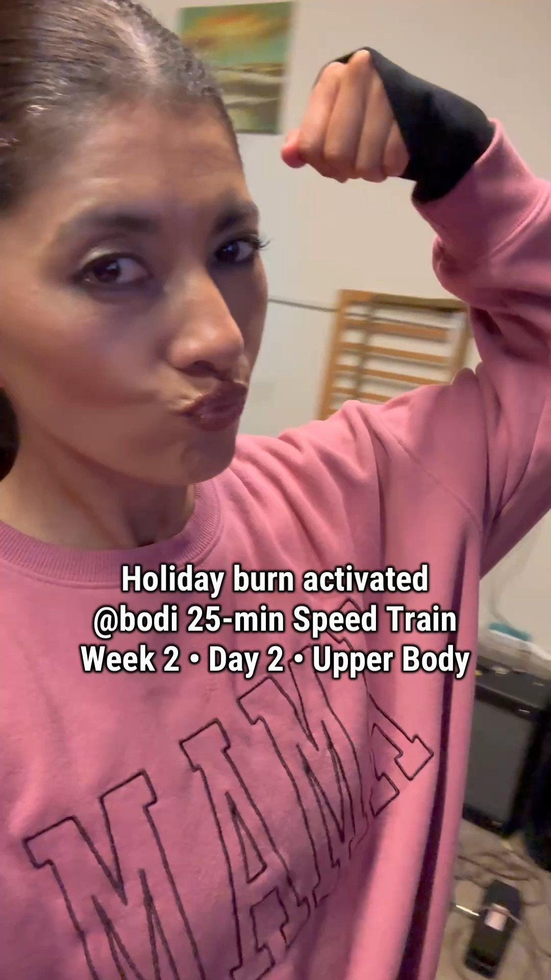 Holiday burn in full effect 🔥🎄
25-min @bodi Speed Train upper body = arms shaking, muscles on fire, and strength built one rep at a time. Short, intense, and perfect for staying consistent through the holidays 💪🏼



holiday workout
bodi speed train
upper body workout
at home fitness
resistance band workout
25 minute workout
holiday fitness routine
women’s strength training
arm workout at home

#LTKfitnessgoals #LTKOver40 #LTKMens