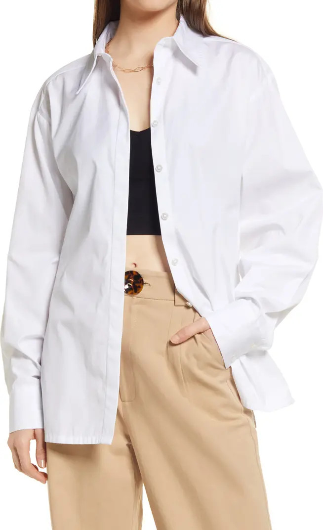 Relaxed Poplin Button-Up Shirt | Nordstrom