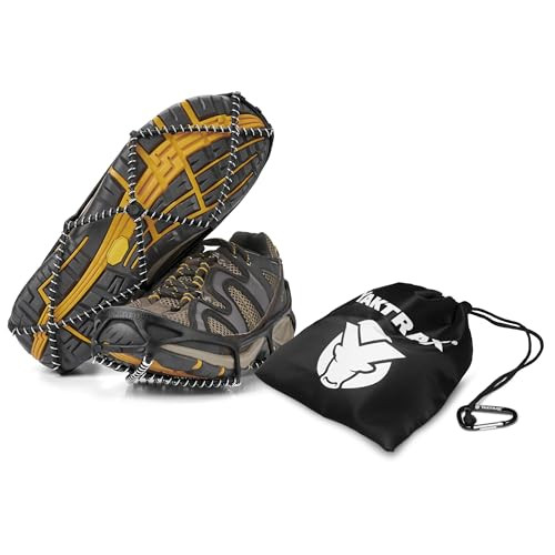 Yaktrax Walk Plus Traction Cleats for Ice and Snow, 360° Steel Coil Grip for All-Direction Traction, Flexible Cold-Resistant Upper, Easy On/Off with Heel Tab, Includes Carry Bag & Carabiner, Medium | Amazon (US)