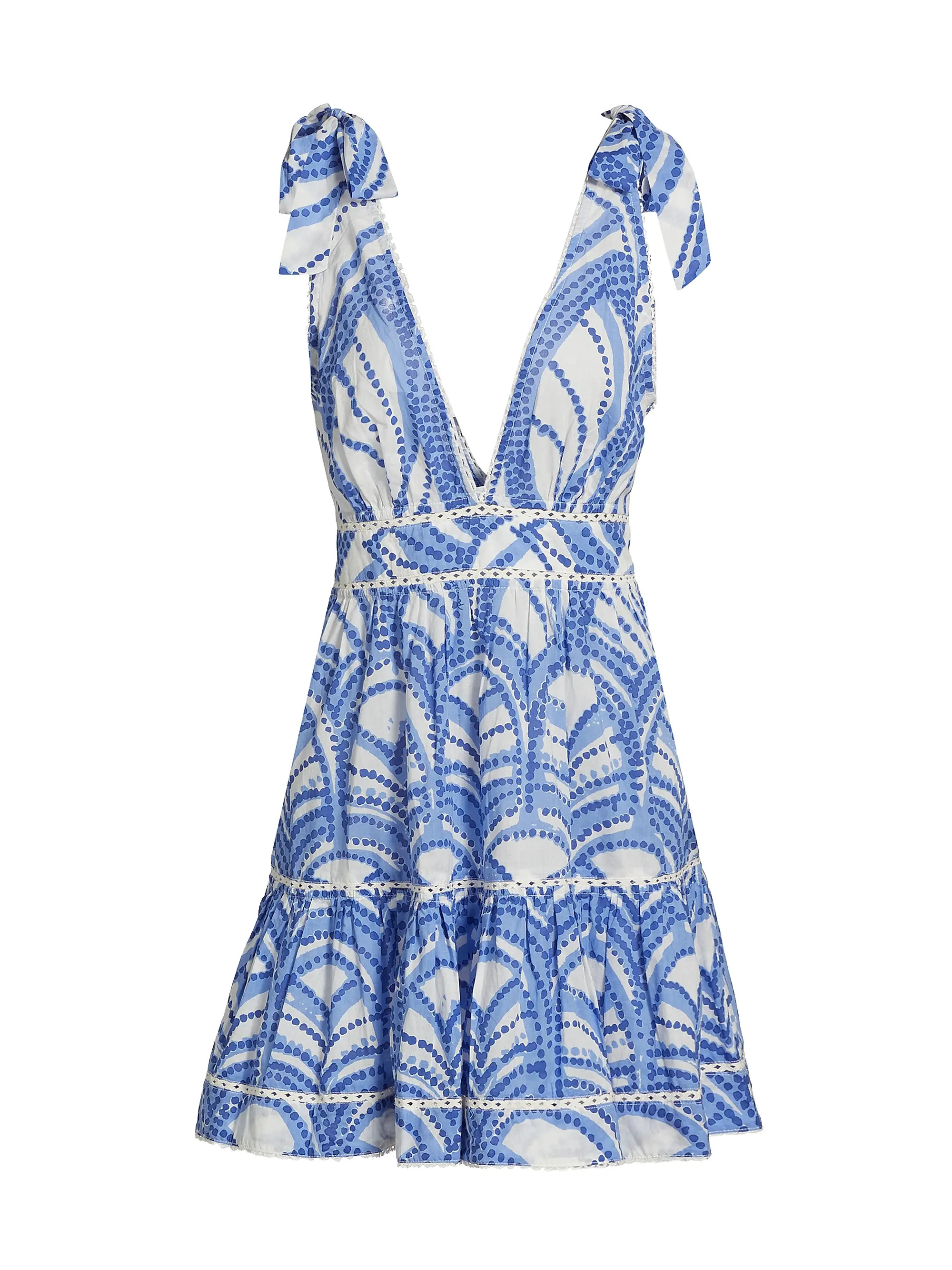 Cara Printed Fit & Flare Minidress | Saks Fifth Avenue