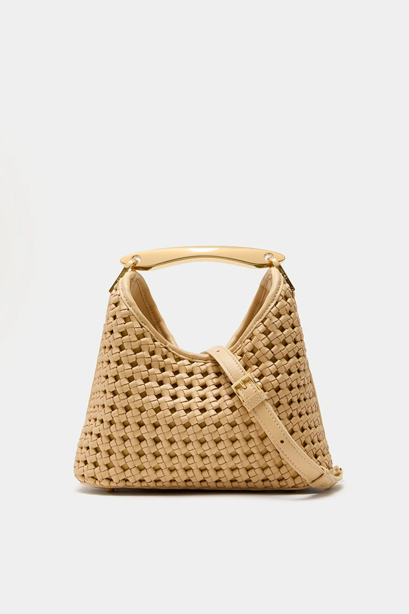 Butter Woven Leather Small Boomerang Bag | Tuckernuck (US)