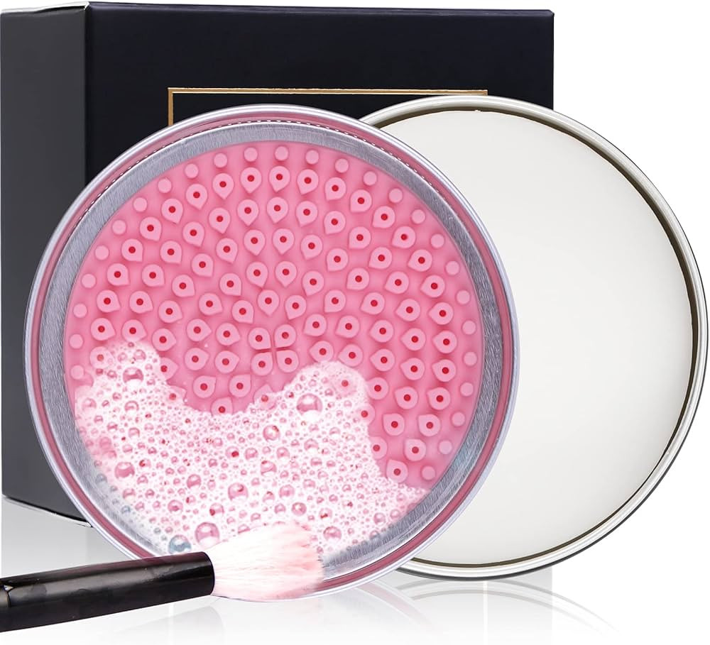 DUcare Makeup Brush Cleaner Shampoo Soap Solid Brush Cleaning Mat Removes Cosmetic Color Brush Cl... | Amazon (US)