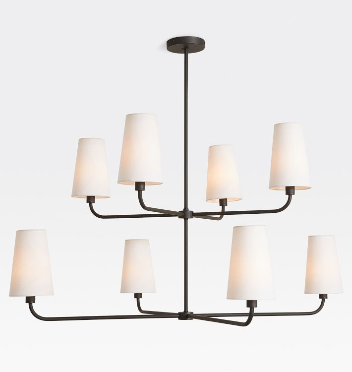 Ansel 8-Light 2-Tier Chandelier | Rejuvenation