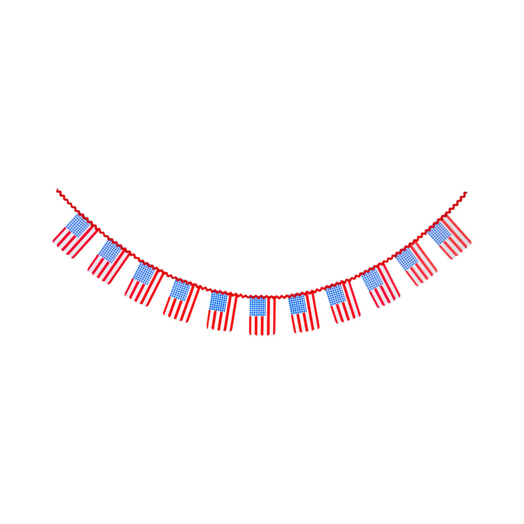 Gingham Flag Banner | My Mind's Eye