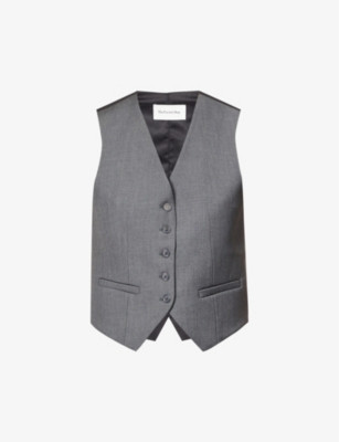 Gelso V-neck woven waistcoat | Selfridges