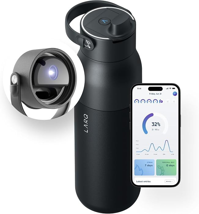 LARQ Bottle PureVis 2 - UV Water Purifier with Self-Cleaning + App Hydration Tracking, Insulated ... | Amazon (CA)