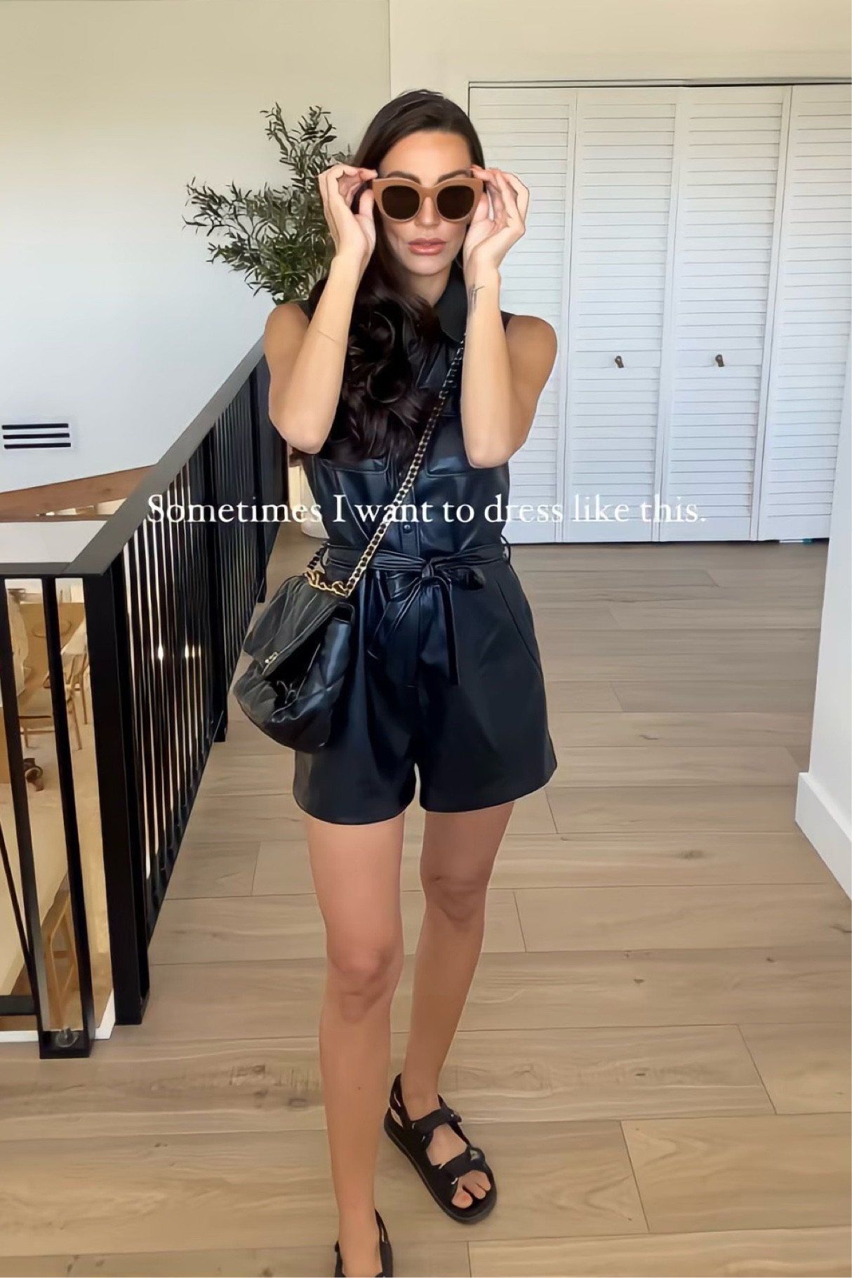 Simple cute summer look. 
Cute casual summer look

#ootd #whattowear #baseballgame #baseballoutfit #cutestyle #denimshorts #cutedenim #summerstyle #summeroutfits #blackoutfits #sandals

#LTKitbag #LTKstyletip #LTKbeauty