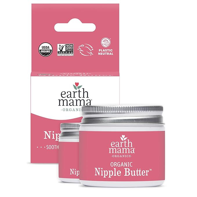 Organic Nipple Butter™ Breastfeeding Cream by Earth Mama | Postpartum Essentials Safe for Nursi... | Amazon (US)