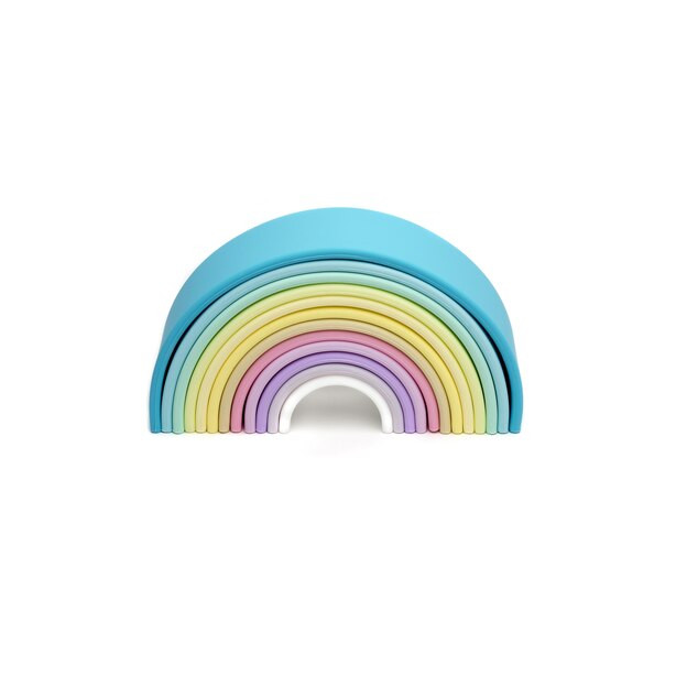 Dena Pastel Rainbow Silicone Toy 12 Pieces | Indigo (CA)