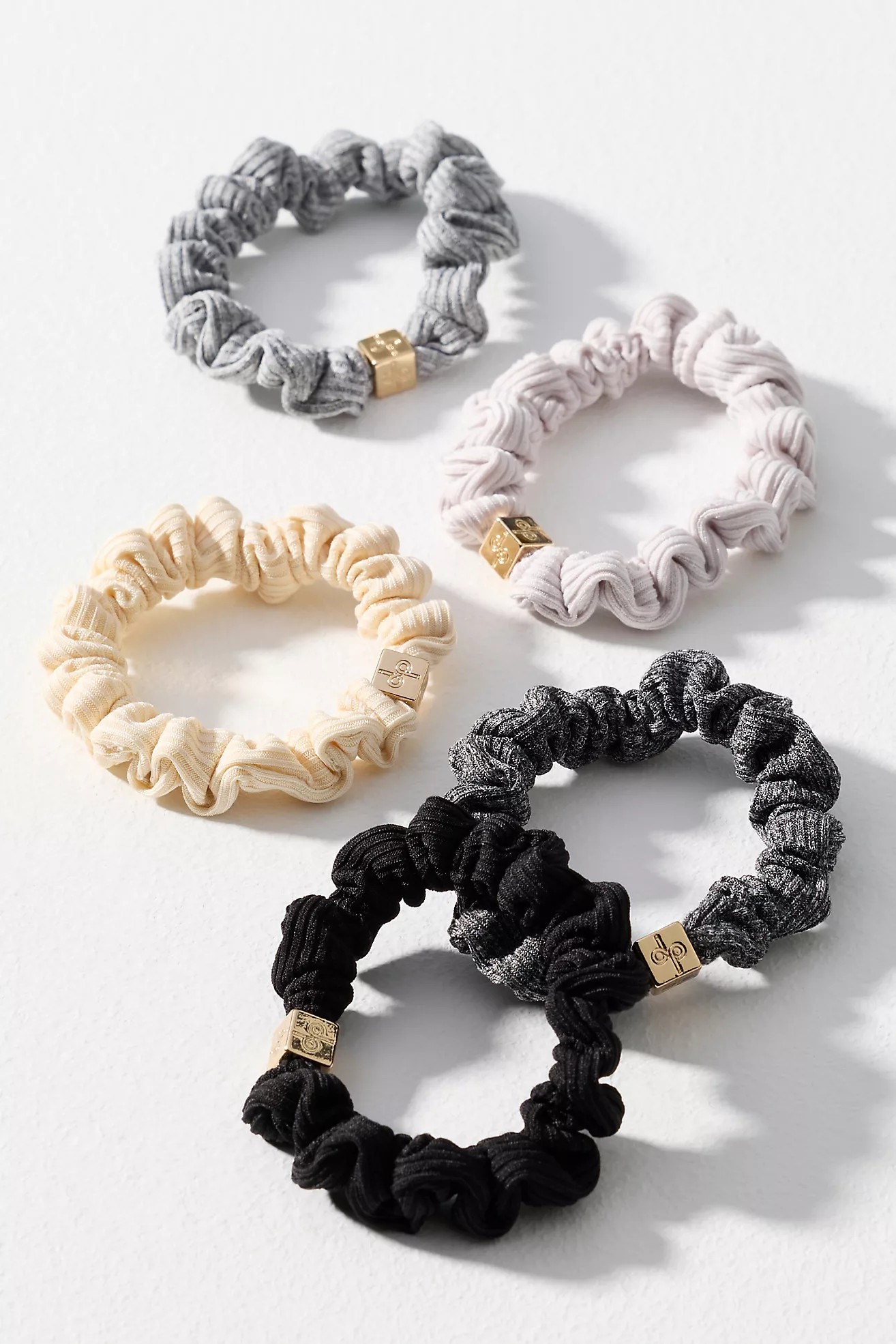 Daily Practice Ribbed Hair Ties, Set of 5 | Anthropologie (US)