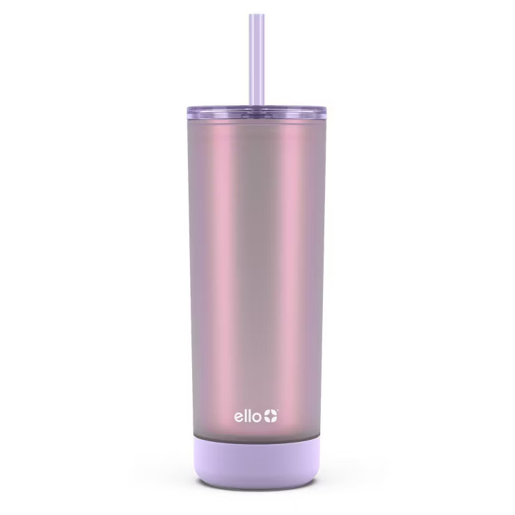 Ello Monterey 24oz Double Wall Plastic Straw Tumbler | Target