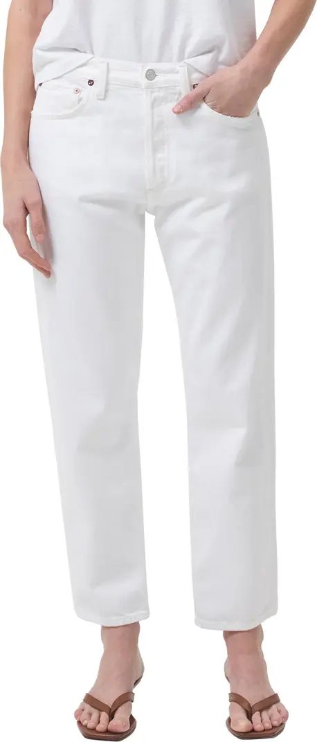 AGOLDE Parker Crop Straight Leg Organic Cotton Jeans | Nordstrom | Nordstrom