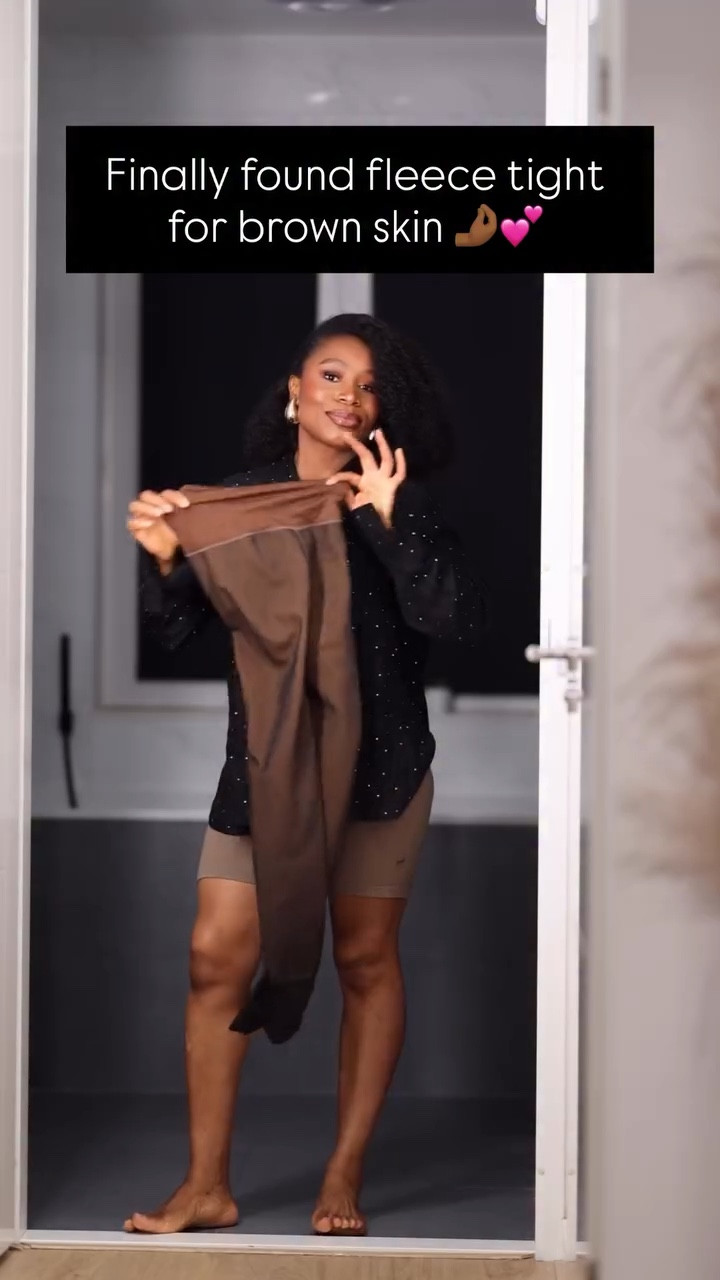 Tight is from Amazon. It’s called “Soxbang High Waisted One Seam Fleece Lined Tights,Seamless Control” in shade TAN

I’ll include direct link on my instagram highlights “DEC"