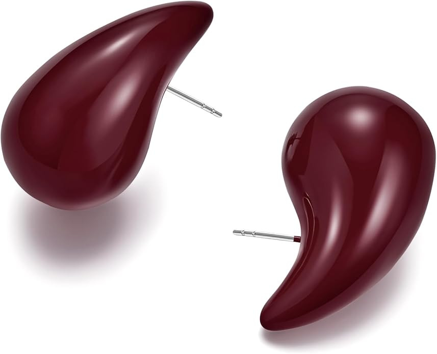 FAMARINE Waterdrop Gold Earrings for Women Teardrop Gold Big Earrings Fashion Jewelry Gift | Amazon (US)