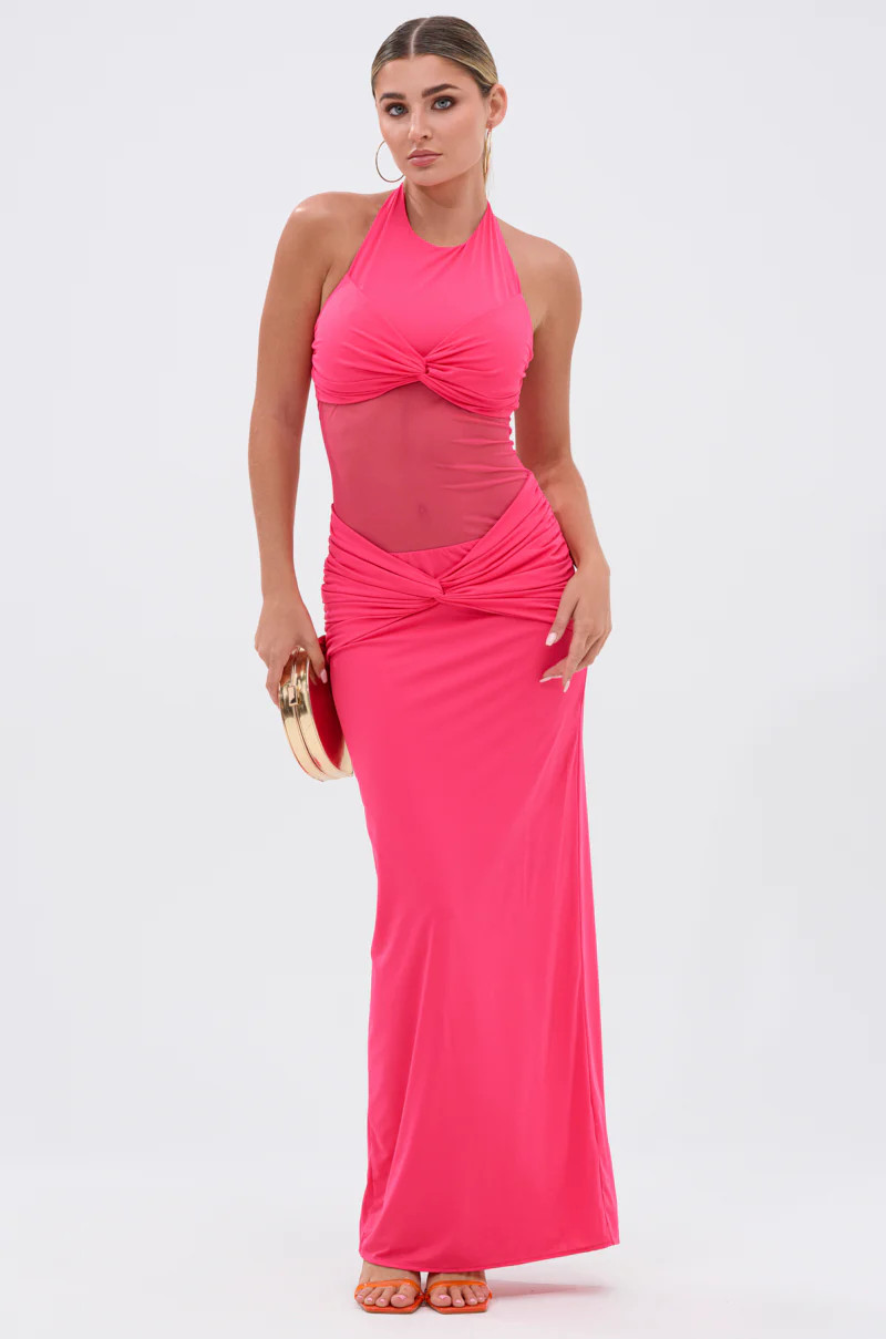 BRIGHT AS THE SKY MESH MAXI DRESS | AKIRA