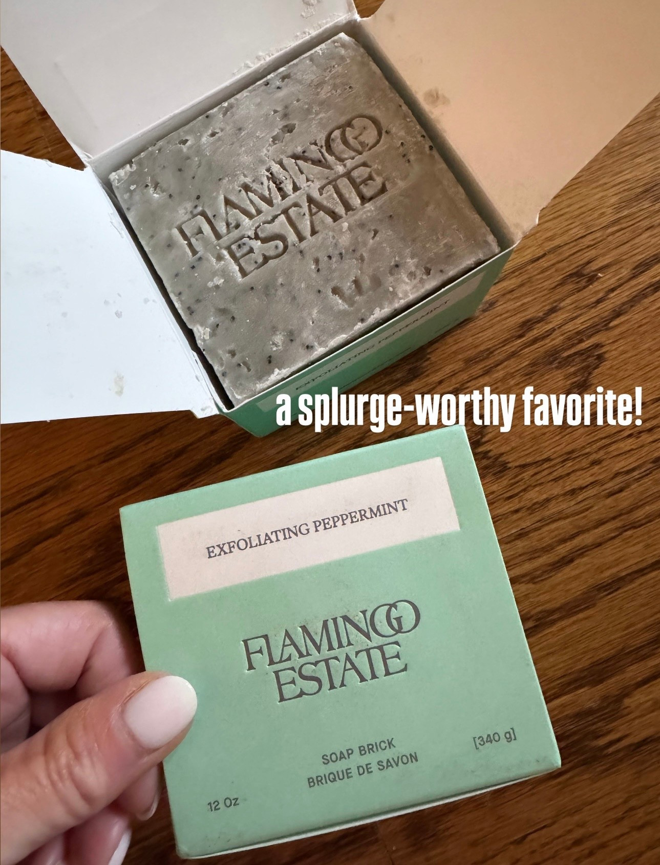 Peppermint exfoliating soap brick. Flamingo Estate. 

#LTKselfcare #LTKValentine #LTKBeauty