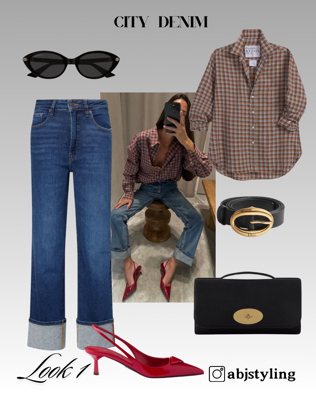 City Blues, Red Shoes ❤️

One pair of turn-up jeans styled two ways: checked shirt for something relaxed, or a white shirt and black blazer for a sharper city look.

Styling tip: a deep denim cuff works best when the shoe has a clean, pointed shape. It keeps the proportion from feeling heavy.

#LTKuk #LTKautumn #LTKjeans