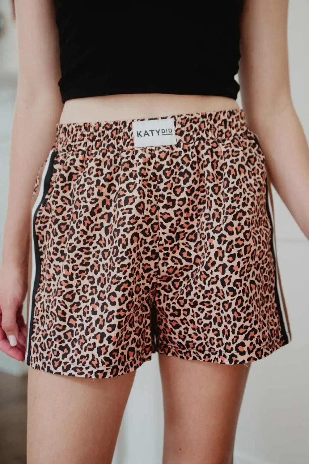 Brown Leopard Print Boxer Shorts | Katydid