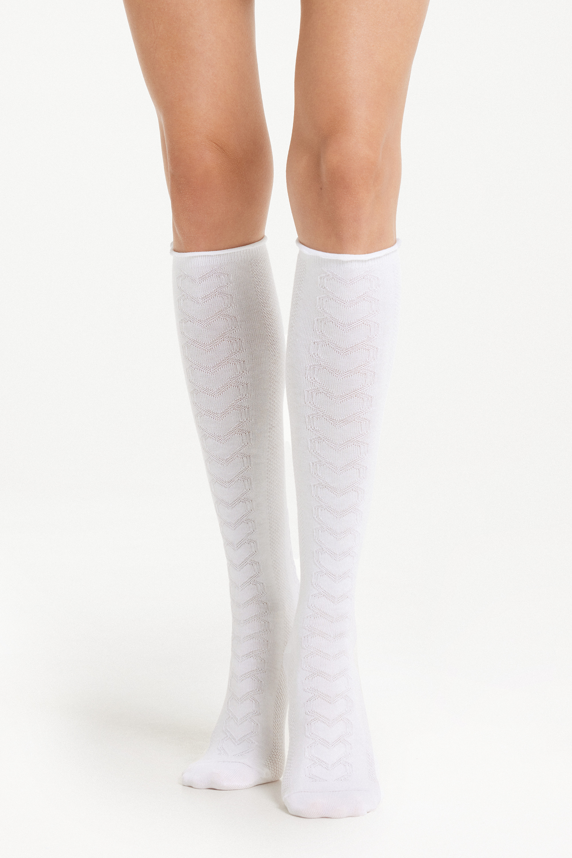 Chaussettes Longues en Coton Léger Imprimé - Tezenis | Tezenis ES