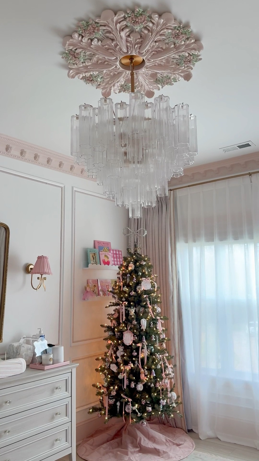 Baby’s first christmas tree 
Most ornaments are christopher radko shiny brite from home goods!!
Grandmillenial baby
Grandmillenial christmas decor
Pink christmas decor
Pink christmas tree
Girl nursery
Pink nursery
Chandelier
Embroidered ornament
Baby girl christmas


#LTKBaby #LTKFindsUnder100 #LTKFindsUnder50