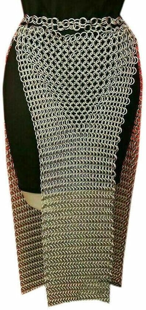 10 MM Aluminum Butted Chainmail Skirt (Skirt Length 25 inch) Chain Mail Fancy Long Skirt Aluminum... | Amazon (US)