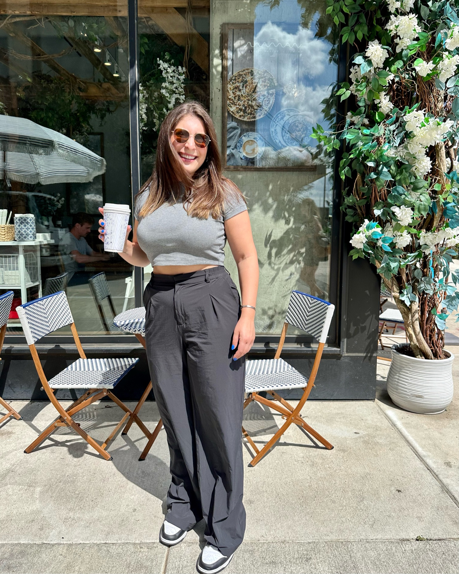 Combining my love for looking cute but also feeling comfortable. My favorite t-shirt and pants for a coffee date  

#LTKstyletip #LTKmidsize