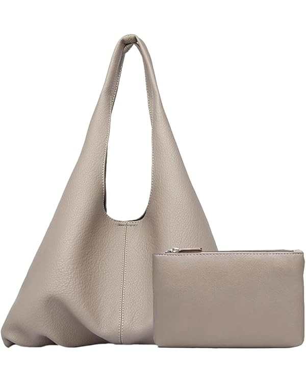 Slouchy Hobo Bags for Women Retro Vegan Leather Purse Luxury Designer Shoulder Bag Fashion Shoppi... | Amazon (US)