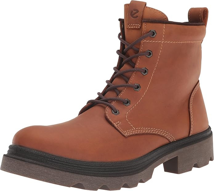 ECCO Men's Grainer Waterproof Lace Ankle Boot | Amazon (US)