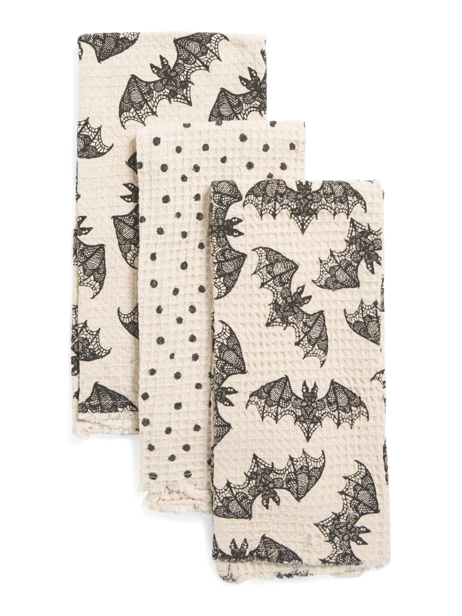 Set Of 3 Bat Waffle Knit Kitchen Towels | Halloween | Marshalls | Marshalls