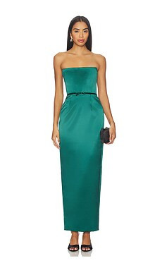 SAU LEE Taylor Dress in Emerald from Revolve.com | Revolve Clothing (Global)