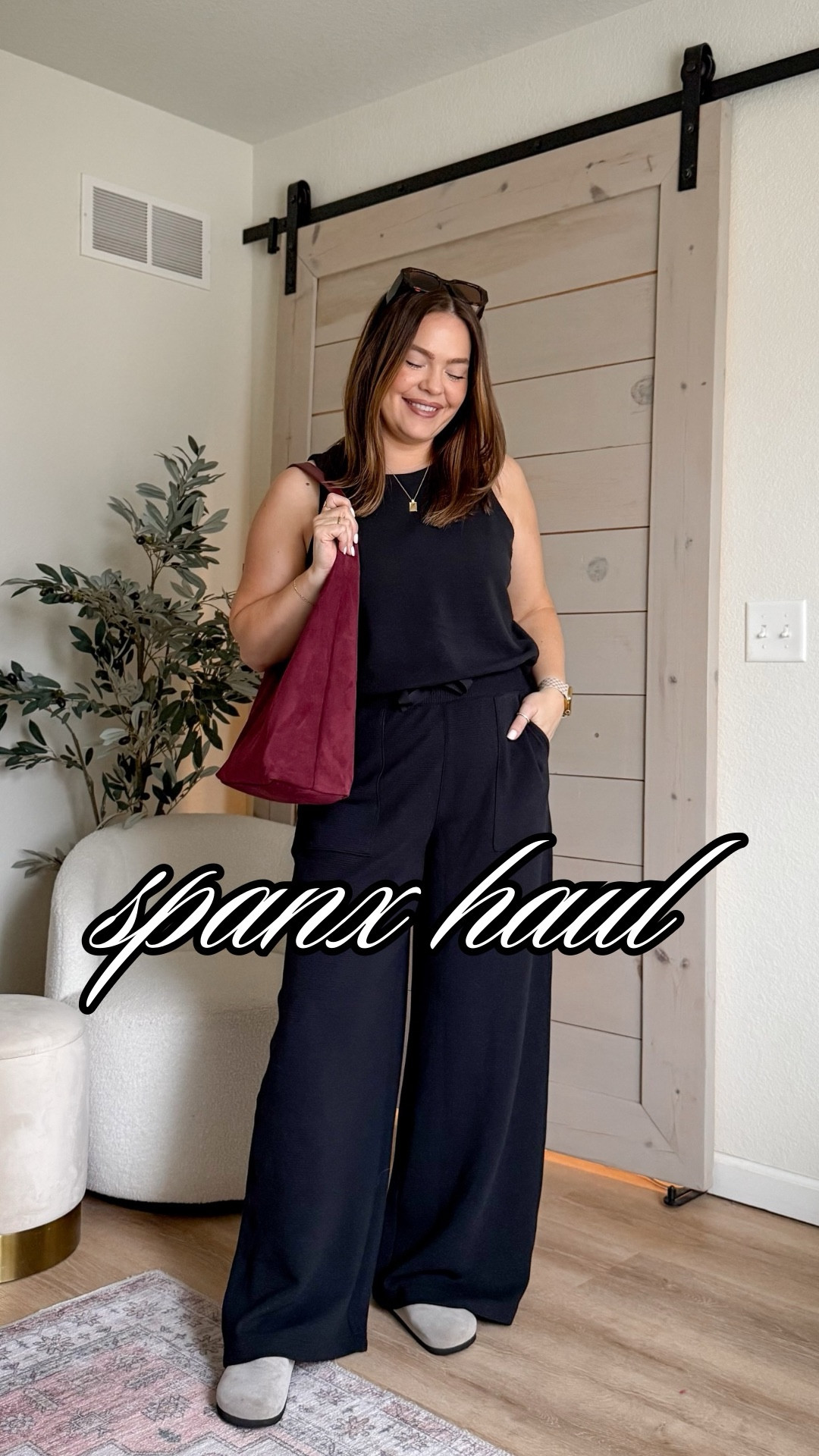 2 looks featuring the new air essentials French rib knit line and omggg - so good ! Wearing large in all and regular length - use code KELSIEKXSPANX for a discount 

#LTKSaleAlert #LTKSpringSale #LTKMidsize