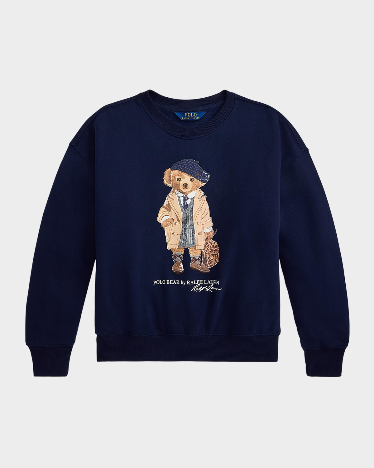 Girl's Polo Bear Fleece Sweatshirt, Size S-XL | Neiman Marcus